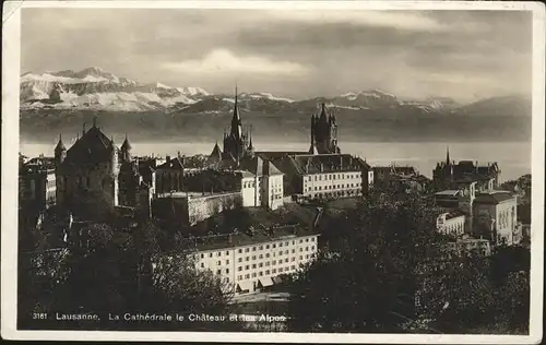 Lausanne VD Cathedrale Chateau / Lausanne /Bz. Lausanne City