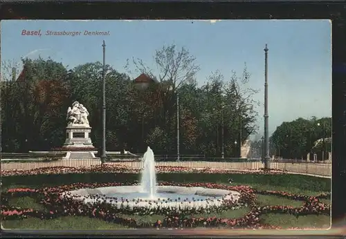 Basel BS Strassburger Denkmal  Kat. Basel