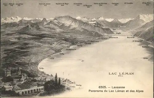 Lausanne VD Lac Leman / Lausanne /Bz. Lausanne City