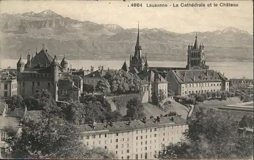 Lausanne VD Cathedrale Chateau / Lausanne /Bz. Lausanne City