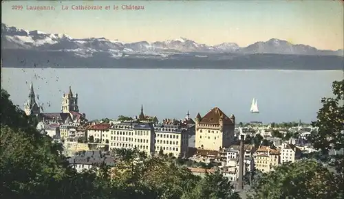 Lausanne VD Cathedrale Chateau / Lausanne /Bz. Lausanne City