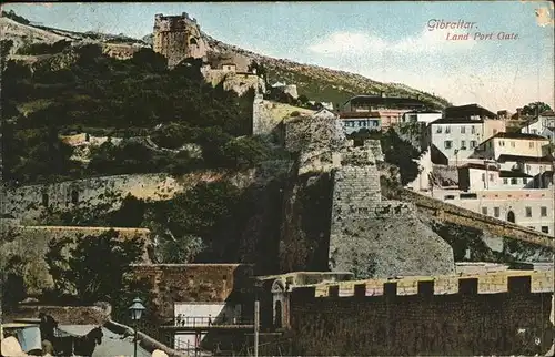 Gibraltar Land Port Gate Kat. Gibraltar