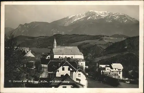 St Corona Wechsel Schneeberg Kat. St. Corona am Wechsel