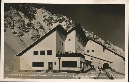 Innsbruck Nordkettenbahn Mittelstation Seegrube und Hafelekar Kat. Innsbruck