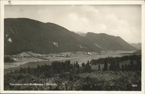 Weissensee Panorama Kat. Weissensee