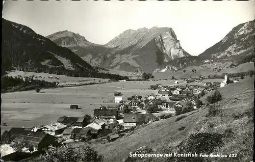 Schoppernau Gesamtansicht Kanisfluh Kat. Schoppernau