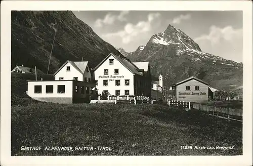 Galtuer Tirol Gasthof Alpenrose / Galtuer /Tiroler Oberland