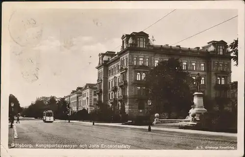 Goeteborg Kungsprtsavenyen Strassenbahn Kat. 