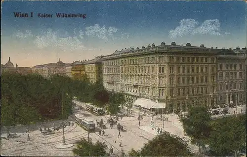 Wien Kaier Wilhelmring Strassenbahn Kat. Wien