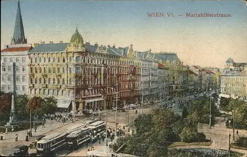 Wien Mariahilferstrasse Strassenbahn Kat. Wien