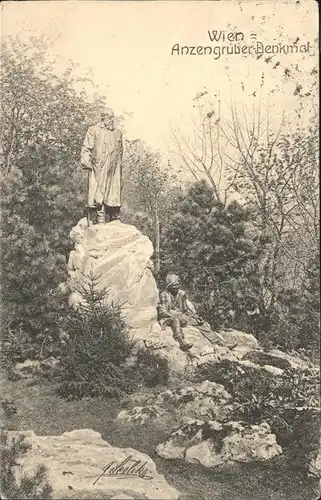 Wien Anzengruber-Denkmal Kat. Wien