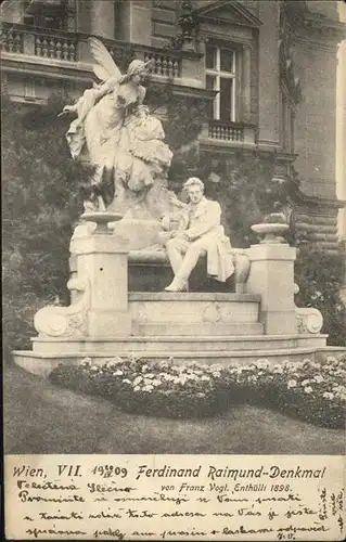 Wien Ferdinand Raimund-Denkmal Kat. Wien