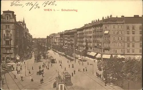 Wien Schottenring Strassenbahn Kat. Wien