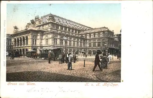 Wien Hof-Oper Kat. Wien