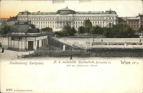 Wien Stadtnahnhof Karlsplatz Kat. Wien