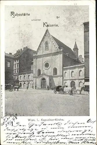 Wien Kapuziner-Kirche Kat. Wien