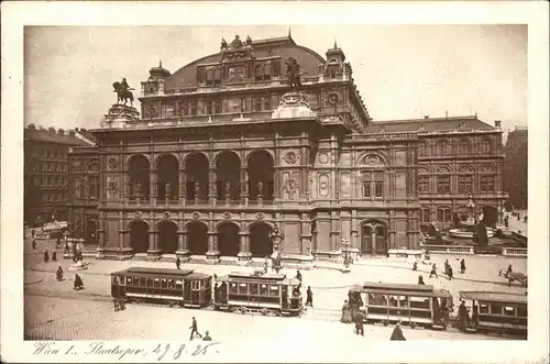 Wien Staatsoper Strassenbahn Kat. Wien