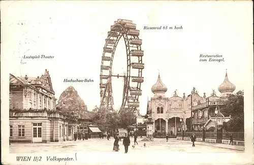 Wien Volksprater Riesenrad Kat. Wien