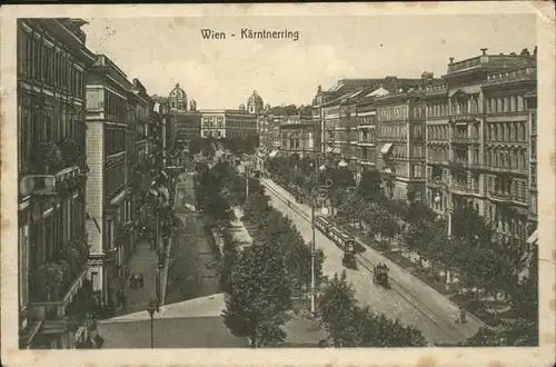 Wien Kaerntnerring Strassenbahn Kat. Wien