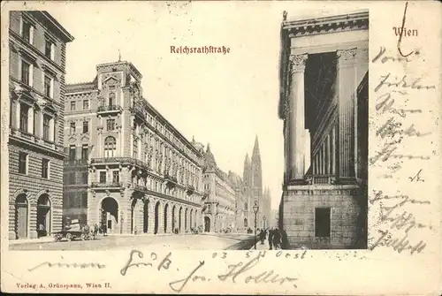 Wien Reichsrathstrasse Kat. Wien