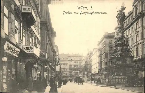 Wien Graben Dreifaltigkeitssaeule Kat. Wien