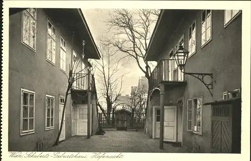 Wien Schuberts Geburtshaus Hofansicht Kat. Wien