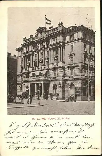 Wien Hotel Metropole Kat. Wien