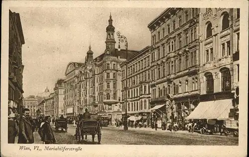 Wien Oesterreich Mariahilferstrasse Pferdekutsche Kat. Wien