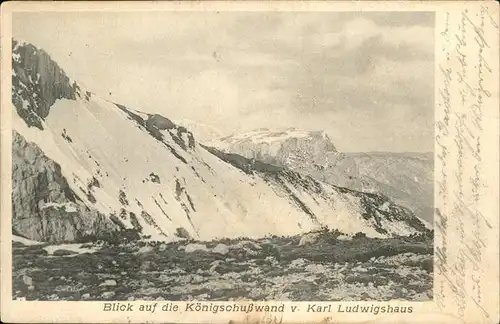 Rax Koenigschusswand Karl Ludwigshaus Kat. Kapellen