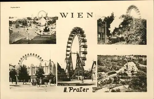 Wien Oesterreich Prater Riesenrad Eisenbahn Kat. Wien