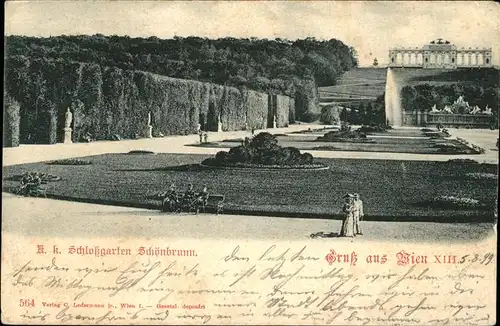 Wien Oesterreich Schlossgarten Schoenbrunn Kat. Wien