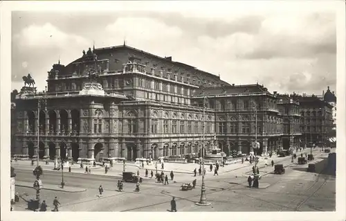 Wien Oesterreich Staatsoper Van der Nuell Siccardsburg Kat. Wien