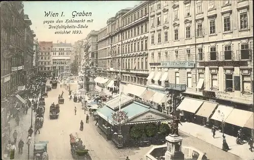 Wien Oesterreich Graben Kohlmarkt Dreifaltigkeits-Saeule 1693 Kat. Wien