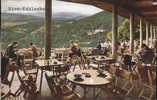 Wien Oesterreich Kahlenberg Terassen Cafe Kat. Wien
