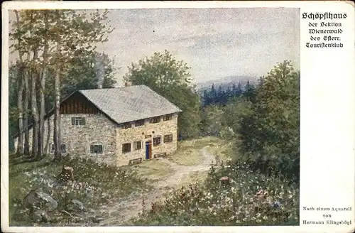 Schoepfl Schoepflhaus Sektion Wienerwald Touristenklub