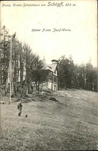 Schoepfl Franz Krebs Schutzhaus Kaiser Franz Josef Warte