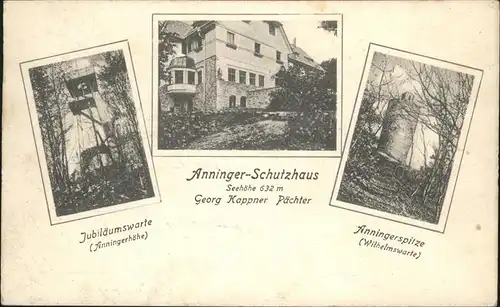Anninger Anningerspitze Anninger Schutzhaus Jubilaeumswarte
