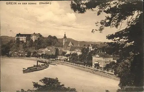 Grein Donau Oberoesterreich Dampfschiff / Grein /Muehlviertel