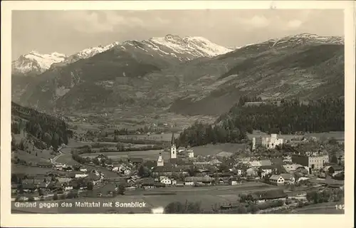 Gmuend Kaernten Maltatal Sonnblick Kat. Gmuend in Kaernten