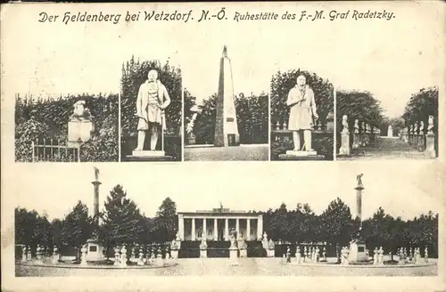 Heldenberg Wetzdorf Ruhestaette F. M. Graf Radetzky Kat. Heldenberg