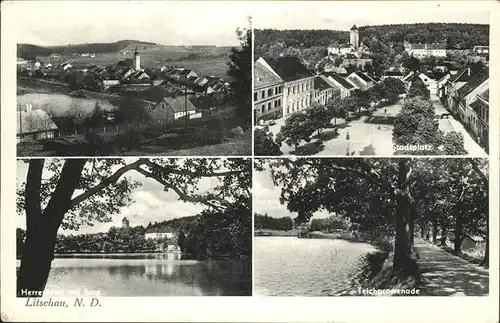 Litschau Teichpromenade Stadtplatz Kat. Litschau