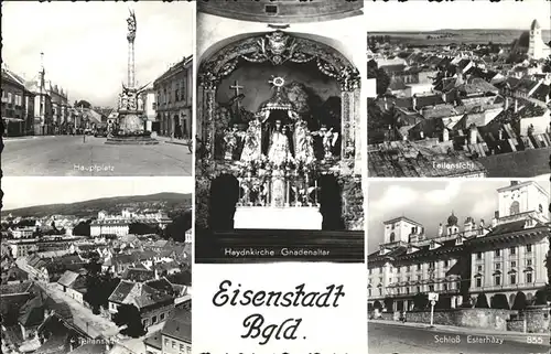 Eisenstadt Hadnkirche Gnadenaltar Schloss Estarhazy Hauptplatz Kat. Eisenstadt