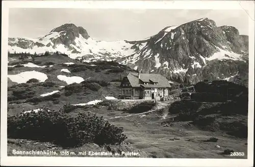 Bruck Mur oesterreich Ebenstein Polster Sonnschienhuette Kat. Bruck an der Mur