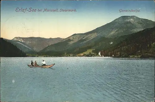 Mariazell Steiermark Erlaf See Gemeindealpe Boot Kat. Mariazell