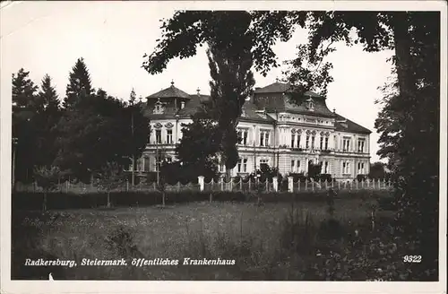 Radkersburg Umgebung oeffentliches Krankenhaus Kat. Radkersburg Umgebung