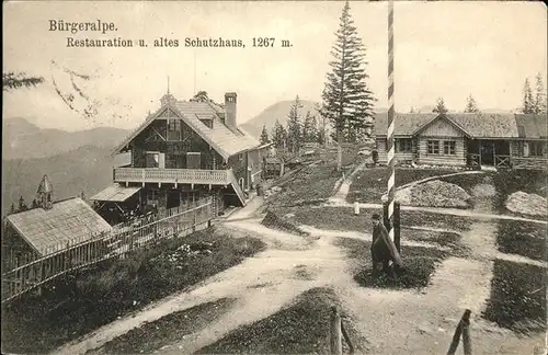 Mariazell Steiermark Buergeralpe Schuthaus Restauration Kat. Mariazell