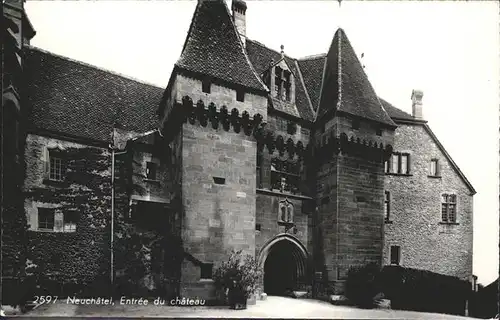 Neuchatel NE Entree du Chateau / Neuchatel /Bz. Neuchâtel