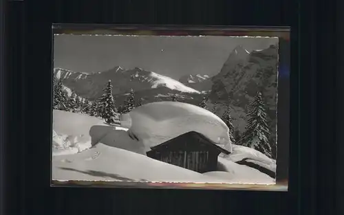 kk02363 Muerren BE Wintertal Wetterhoerner Kategorie. Muerren Alte Ansichtskarten