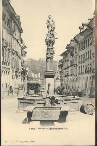 Bern BE Gerechtigkeitsbrunnen Kat. Bern