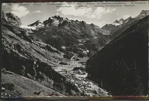 Gadmen Wendengletscher Sustenstrasse Kat. Gadmen